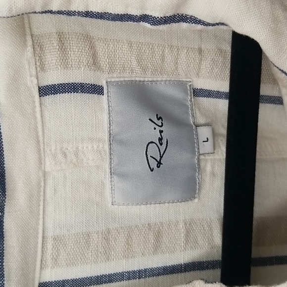 NWOT Rails Rowen Coco Linen Blend Jacket SZ LG - Picture 2 of 7